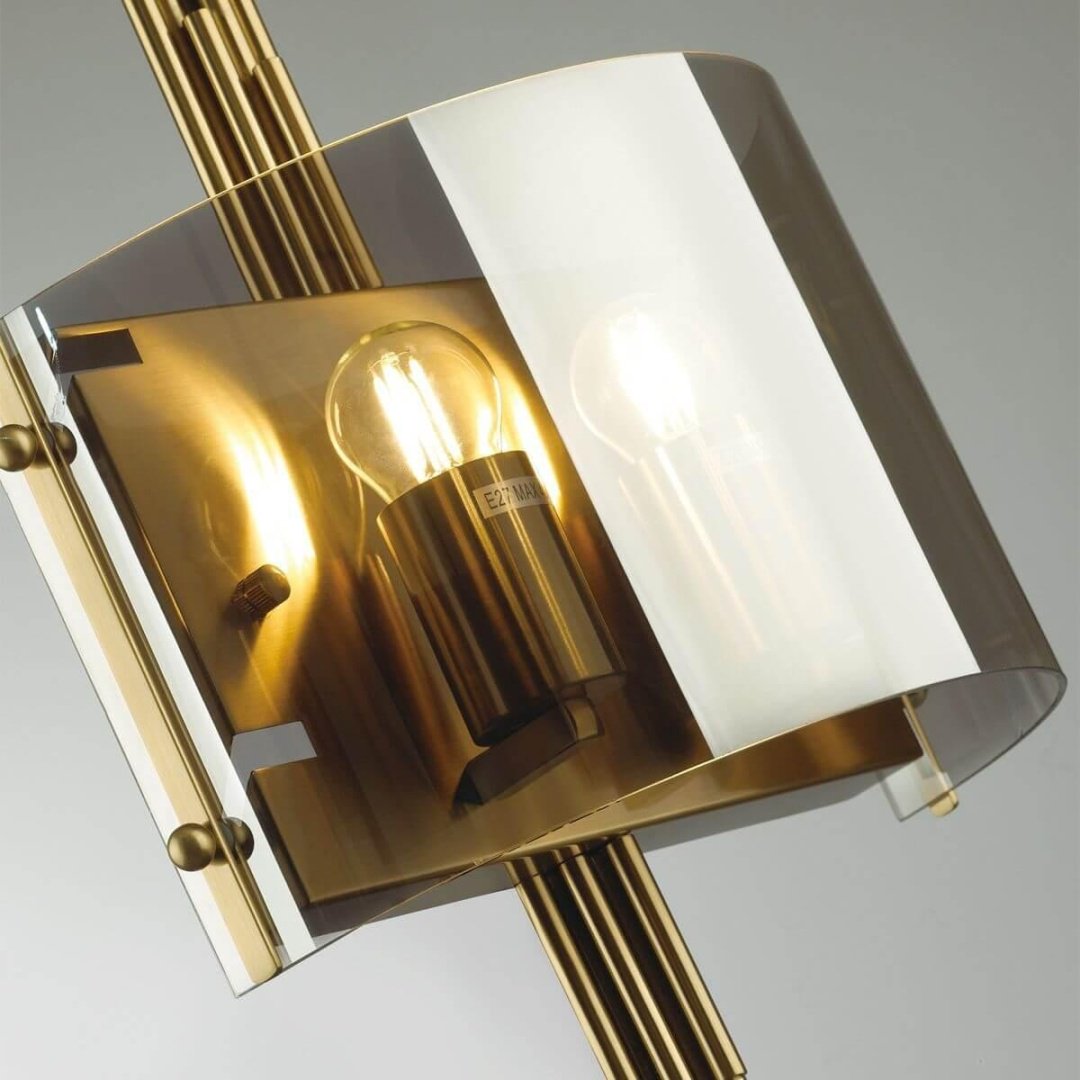 Бра настенный Odeon Light E27, бронза, серый купить,NaN