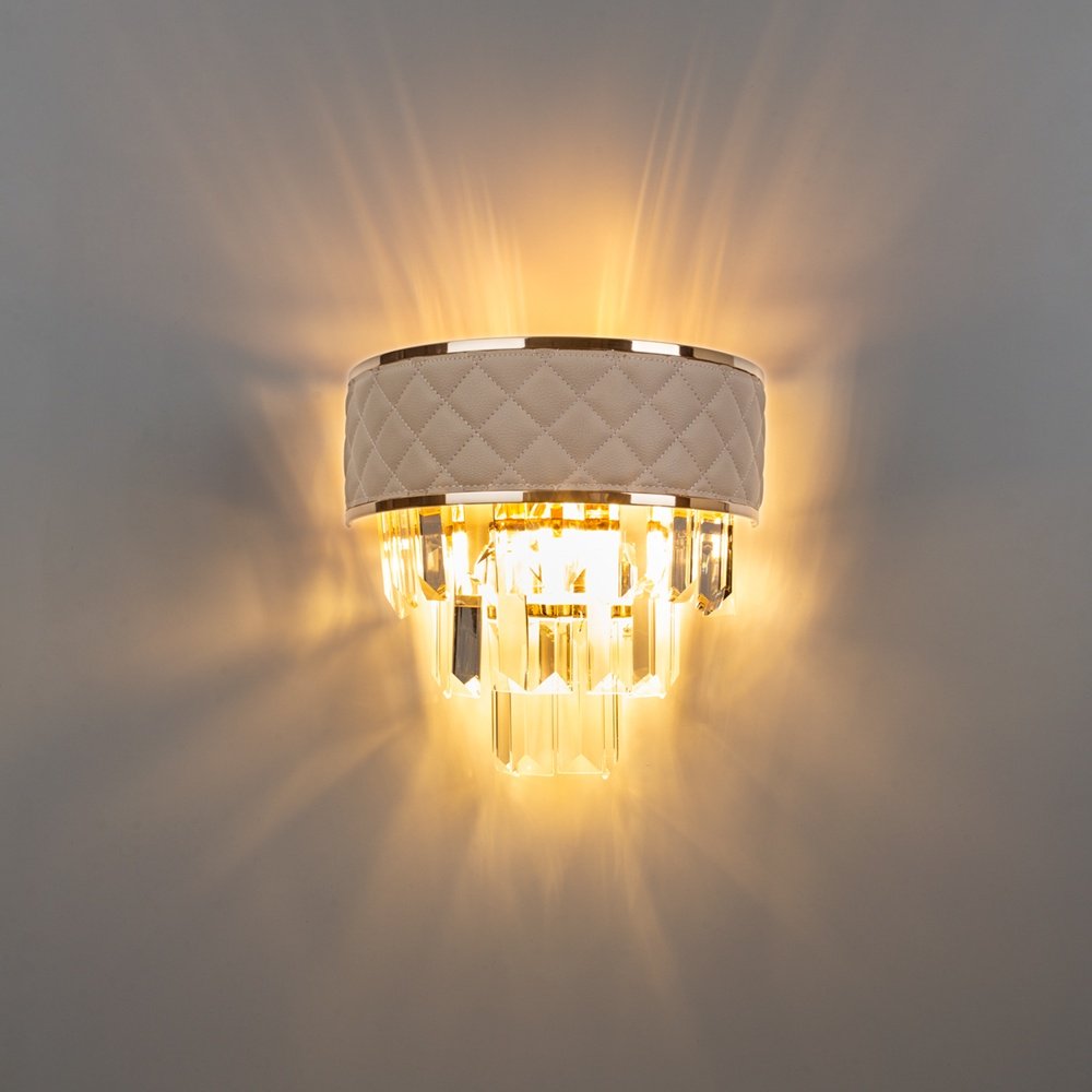 Бра настенный Arte Lamp E14, золотистый, бежевый купить,NaN