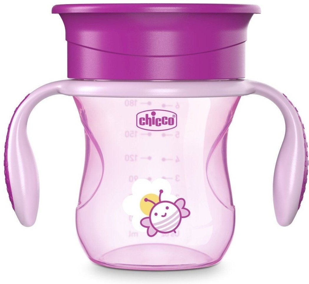 Поильник-непроливайка Chicco 00006951100000, 200 мл, пластик/силикон