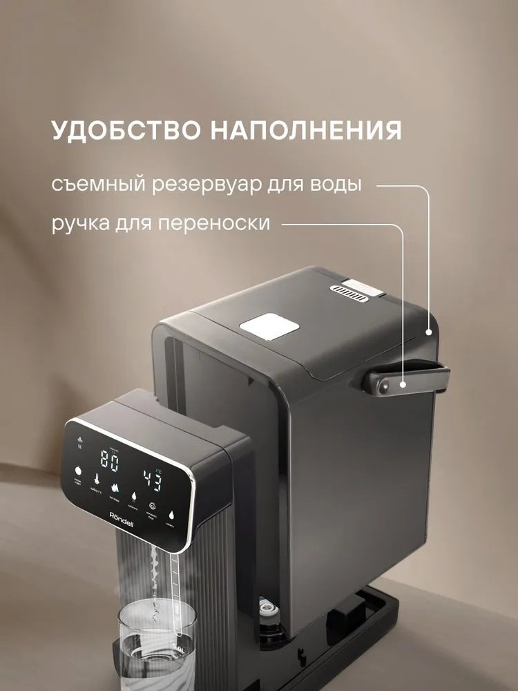Термопот Rondell RDE-1052 черный, серый - ForteMarket Термопот Rondell RDE-1052 черный, серый купить,87835