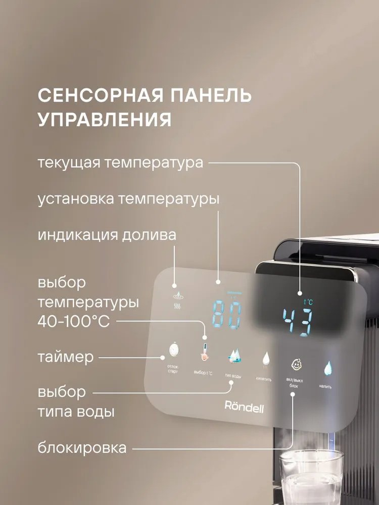 Термопот Rondell RDE-1052 черный, серый - ForteMarket Термопот Rondell RDE-1052 черный, серый купить,87835