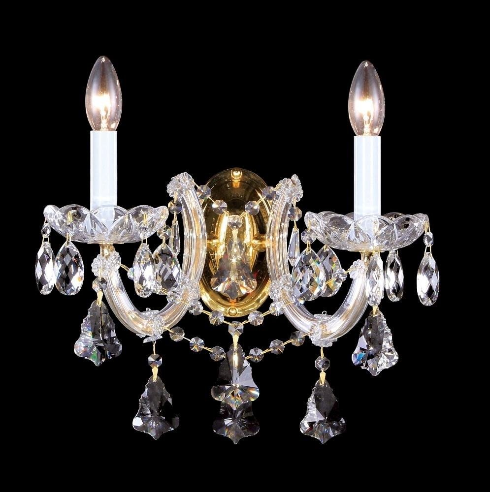 Бра настенный Crystal Lux Е14, золотистый, прозрачный купить,NaN
