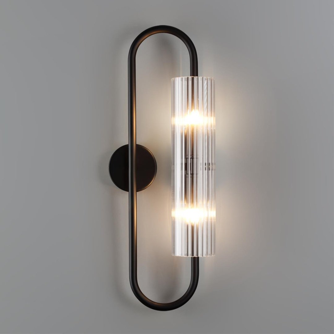 Бра настенный Lumion G9, черный, прозрачный купить,NaN
