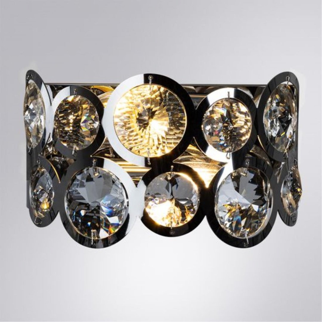 Светильник настенный Arte Lamp E14 40 Вт серебристый, прозрачный купить,NaN