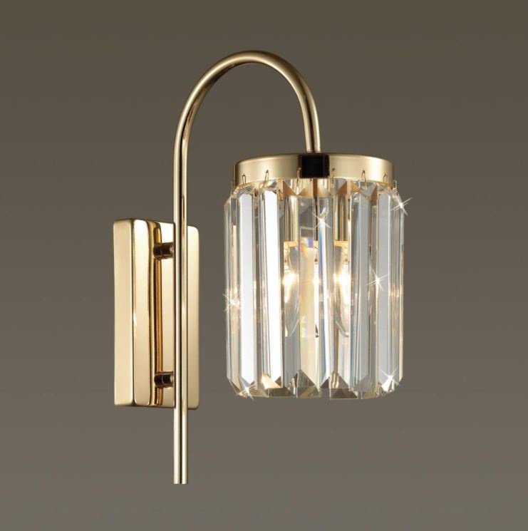 Бра настенный Odeon Light Е14, золотистый купить,NaN