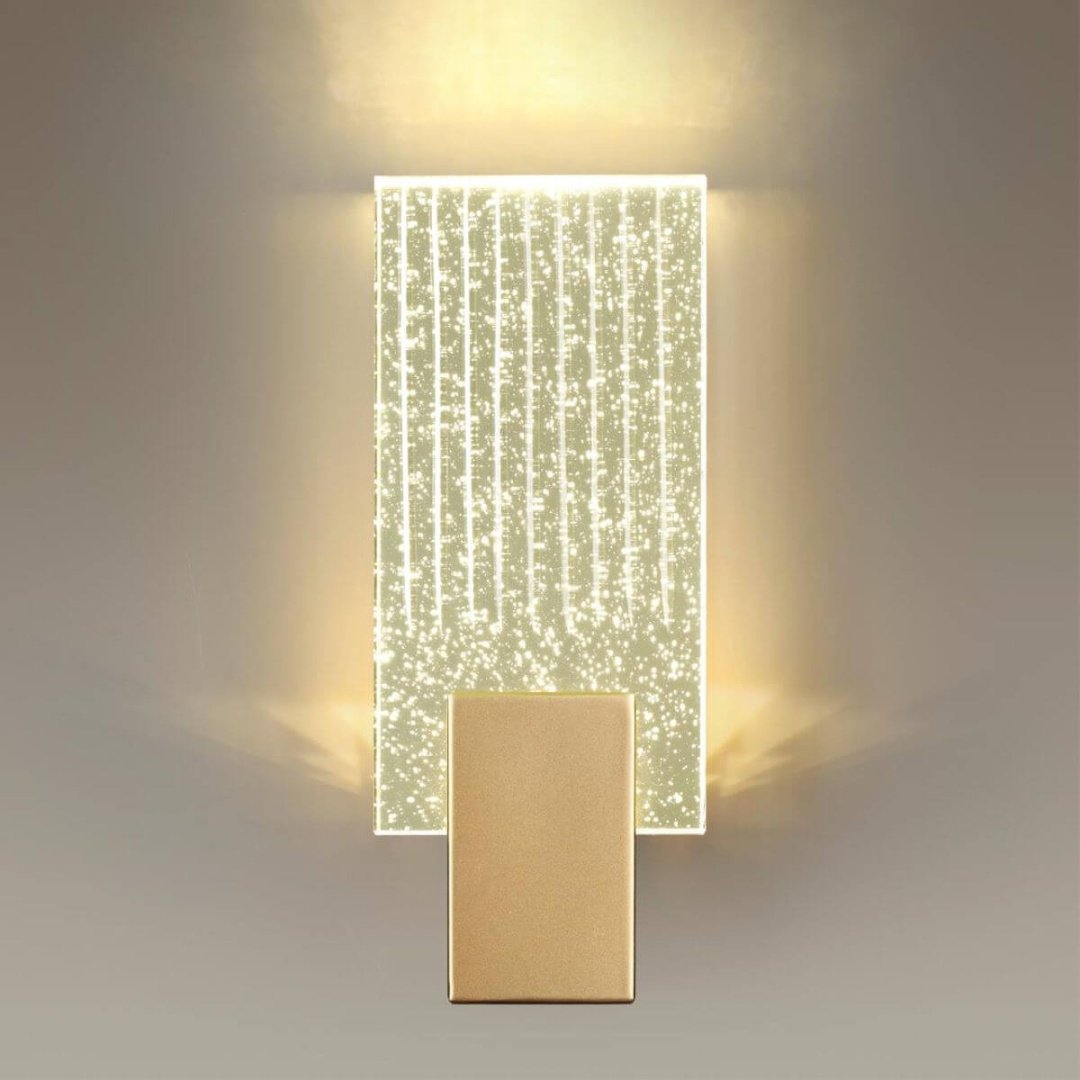 Бра настенный Odeon Light LED, золотистый, прозрачный купить,NaN