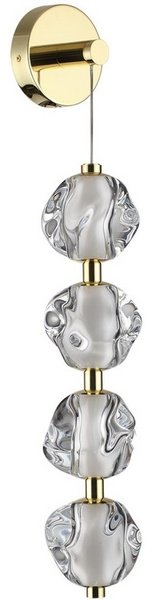 Светильник настенный Odeon Light LED 17 Вт золотистый, прозрачный купить,NaN