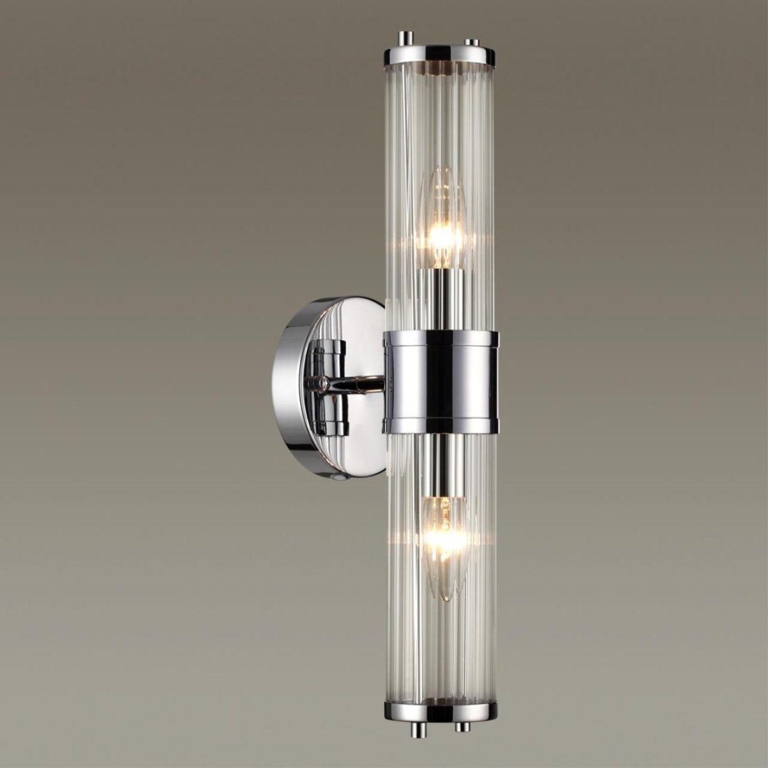 Светильник настенный Odeon Light E14 40 Вт прозрачный купить,NaN