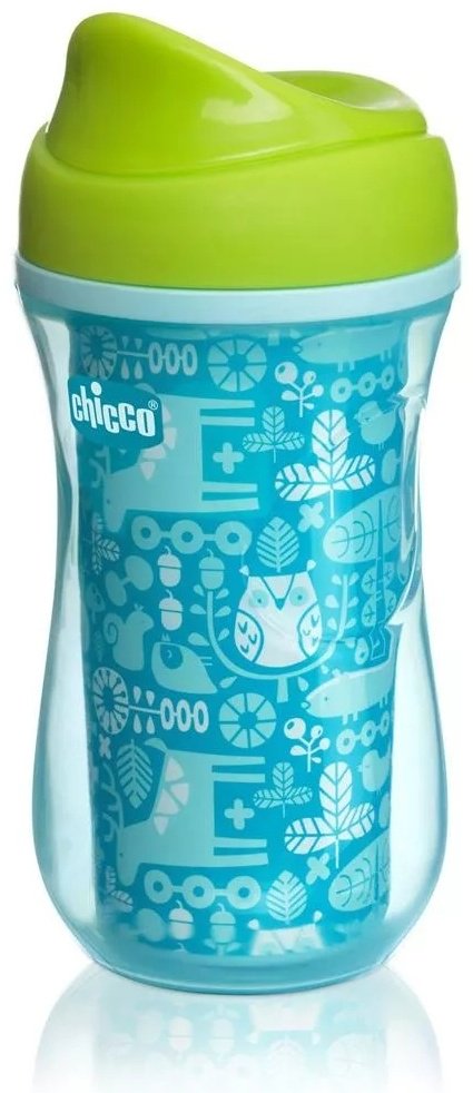 Chicco поильник-непроливайка, 266 мл, пластик, Active Cup купить,0