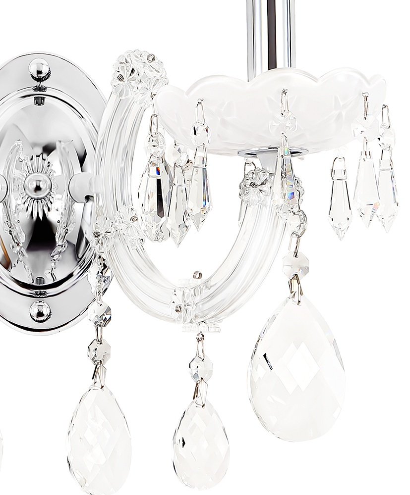 Бра настенный Crystal Lux Е14, белый, прозрачный купить,NaN