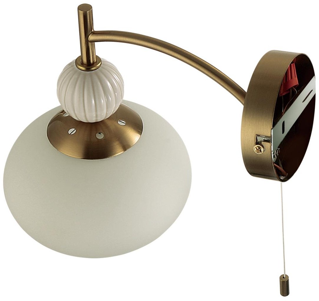 Бра настенный Lumion E14, белый, латунь купить,NaN