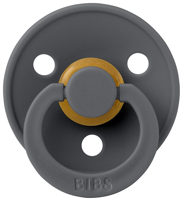 Пустышка латексная BIBS Colour Iron 18&#43; месяцев, серый