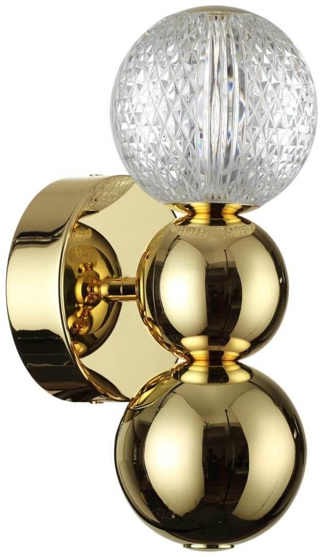 Светильник настенный Odeon Light LED 4 Вт золотистый, прозрачный купить,NaN
