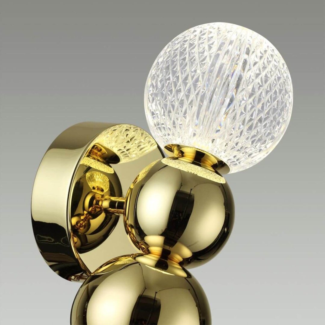 Светильник настенный Odeon Light LED 4 Вт золотистый, прозрачный купить,NaN