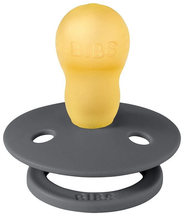 Пустышка латексная BIBS Colour Iron 18&#43; месяцев, серый купить,0