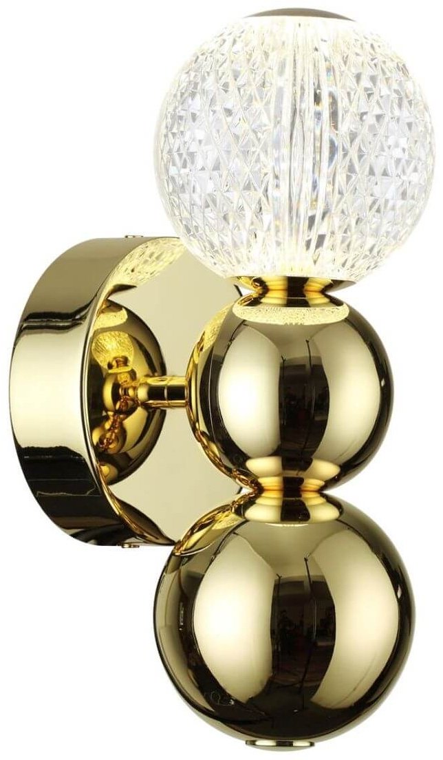 Светильник настенный Odeon Light LED 4 Вт золотистый, прозрачный купить,NaN