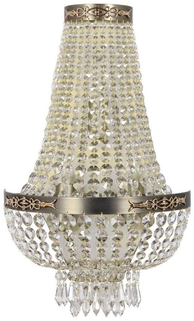 Бра настенный Arti Lampadari E27, бронза, прозрачный купить,NaN