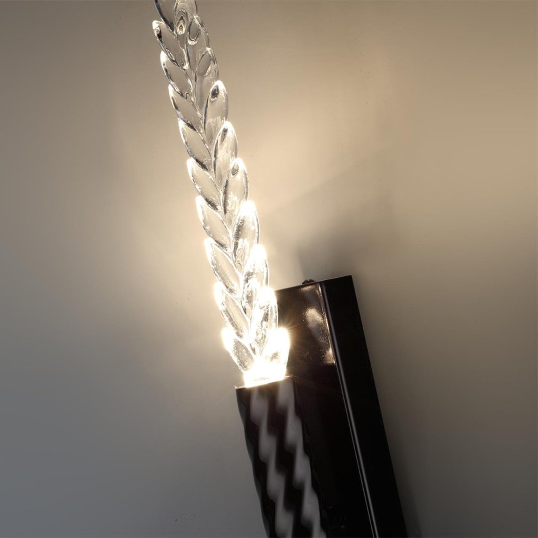 Бра настенный Odeon Light LED, черный, прозрачный купить,NaN
