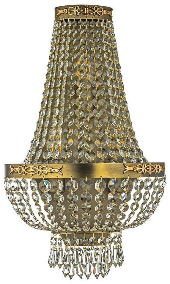 Бра настенный Arti Lampadari E27, бронза, прозрачный купить,NaN