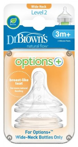Соска для бутылочки Dr. Browns WN2201, 2 шт купить,0