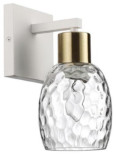 Бра настенный Lumion E27, золотистый, белый, прозрачный купить,NaN