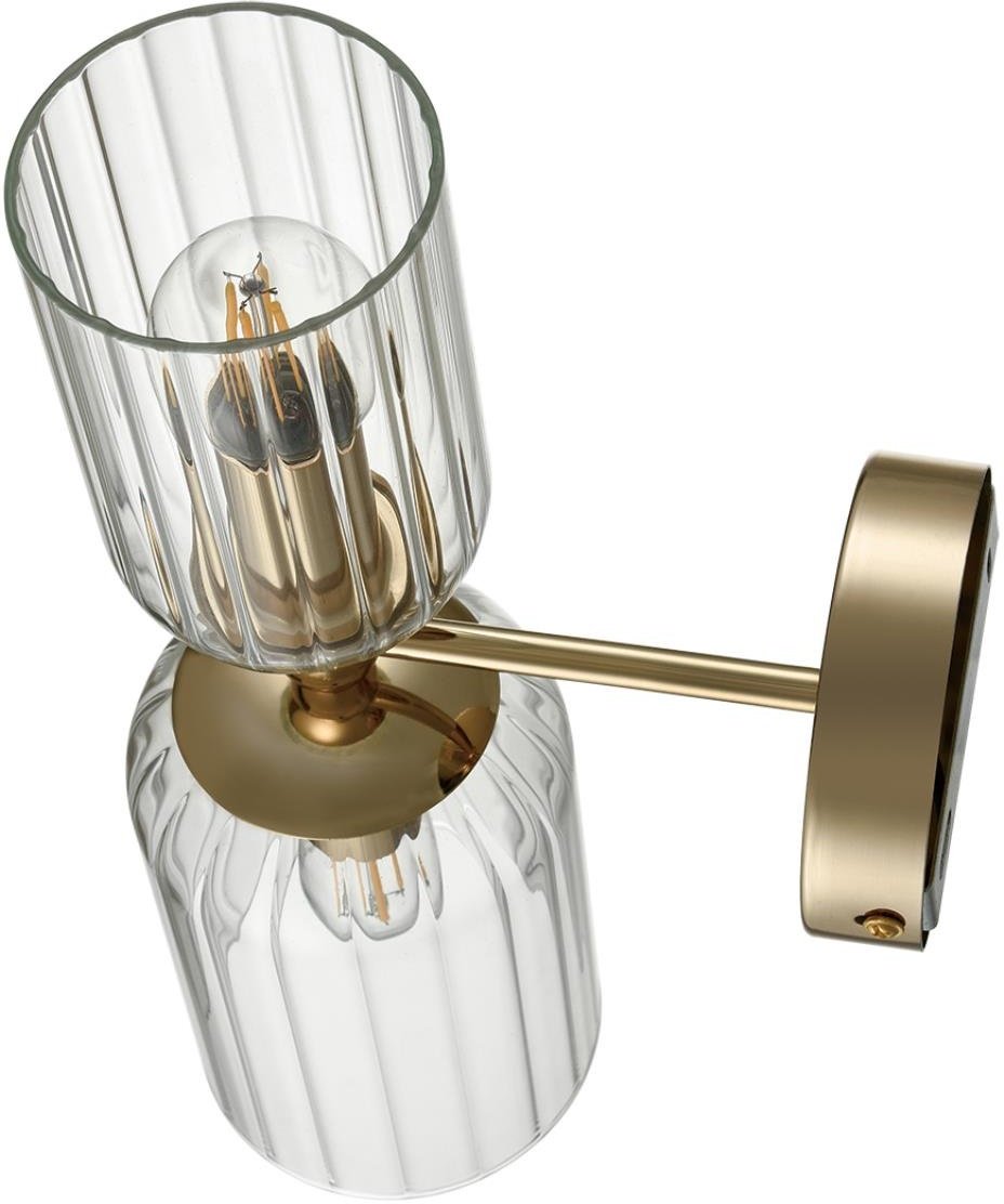 Бра настенный Lumion Е14, золотистый, прозрачный купить,NaN