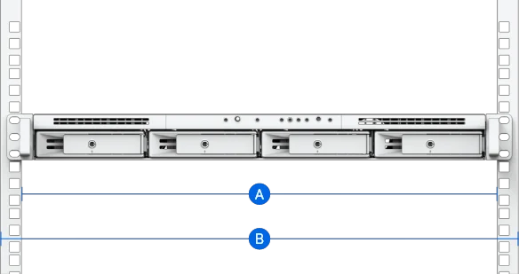 Комплект направляющих Synology 1U Rail Kit RKM114