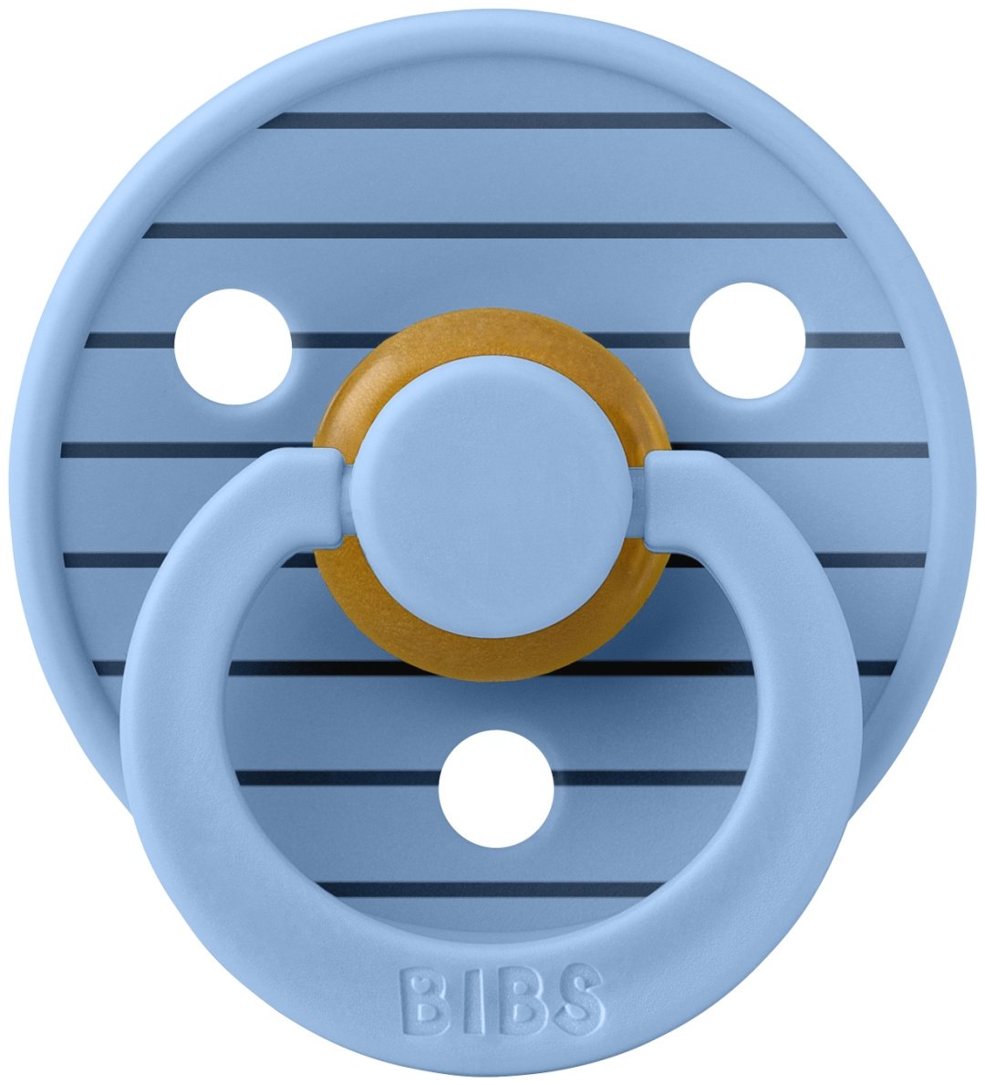 Пустышка BIBS Studio Colour Pin - Sky Blue, 0&#43; месяцев, 1 шт, мультиколор