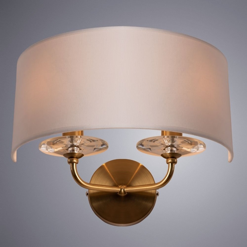 Бра настенный Arte Lamp Е14, белый, бронза купить,NaN