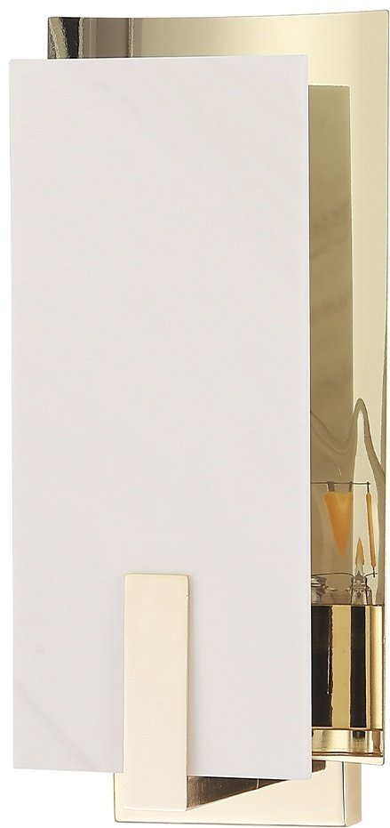 Бра настенный Crystal Lux Е14, золотистый, белый купить,NaN