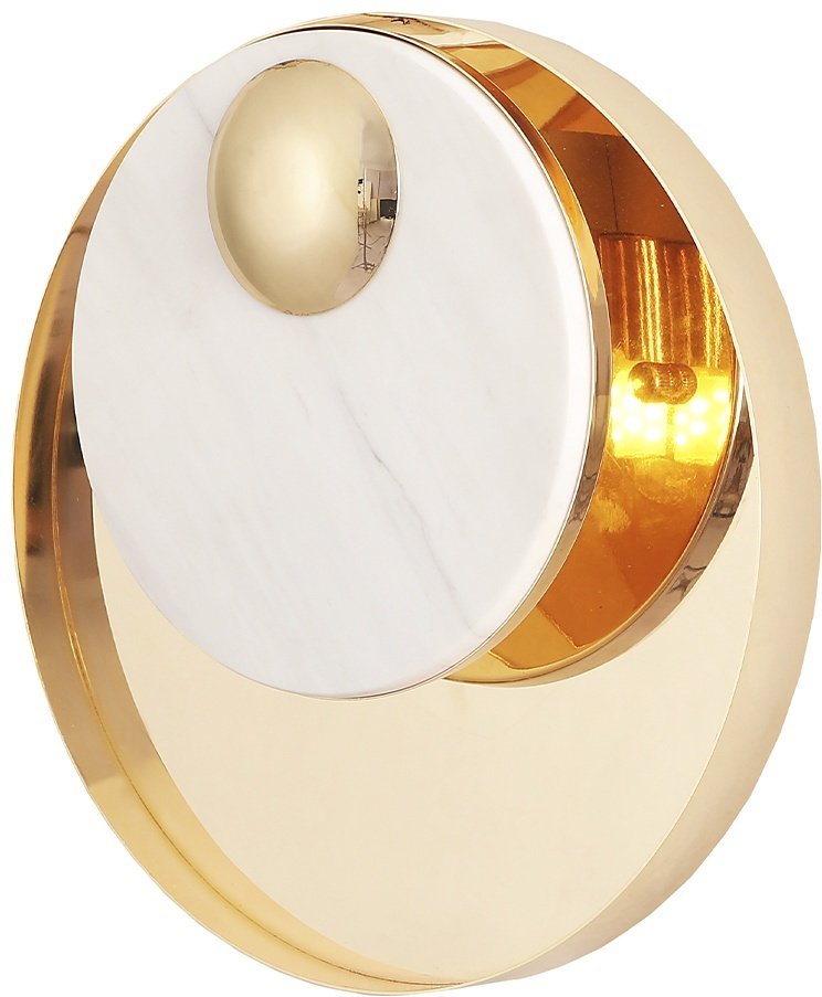 Бра настенный Crystal Lux G9, золотистый, белый купить,NaN