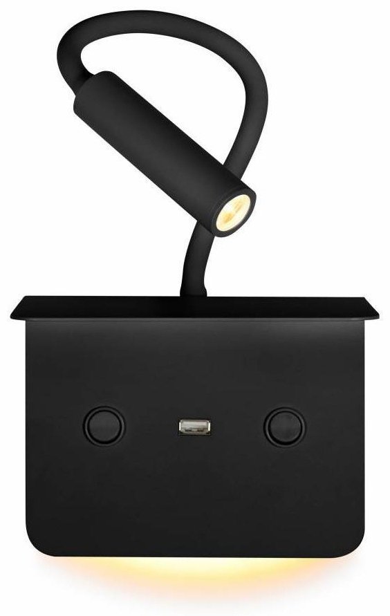 Бра настенный iLedex LED, черный купить,NaN