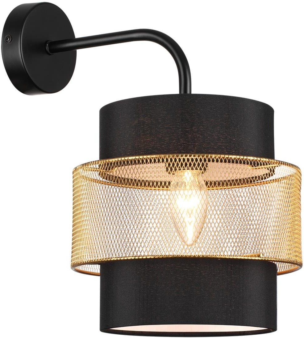 Бра настенный Lumion E27, черный, золотистый купить,NaN
