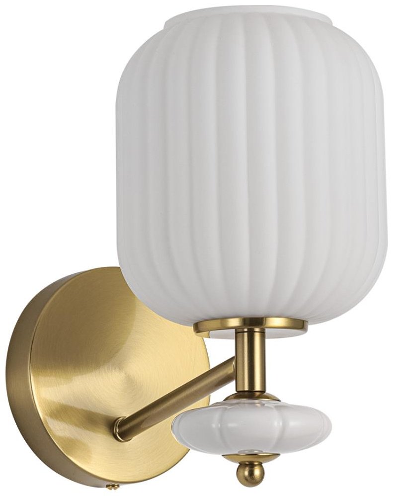 Бра настенный Lumion E27, белый, бронза купить,NaN