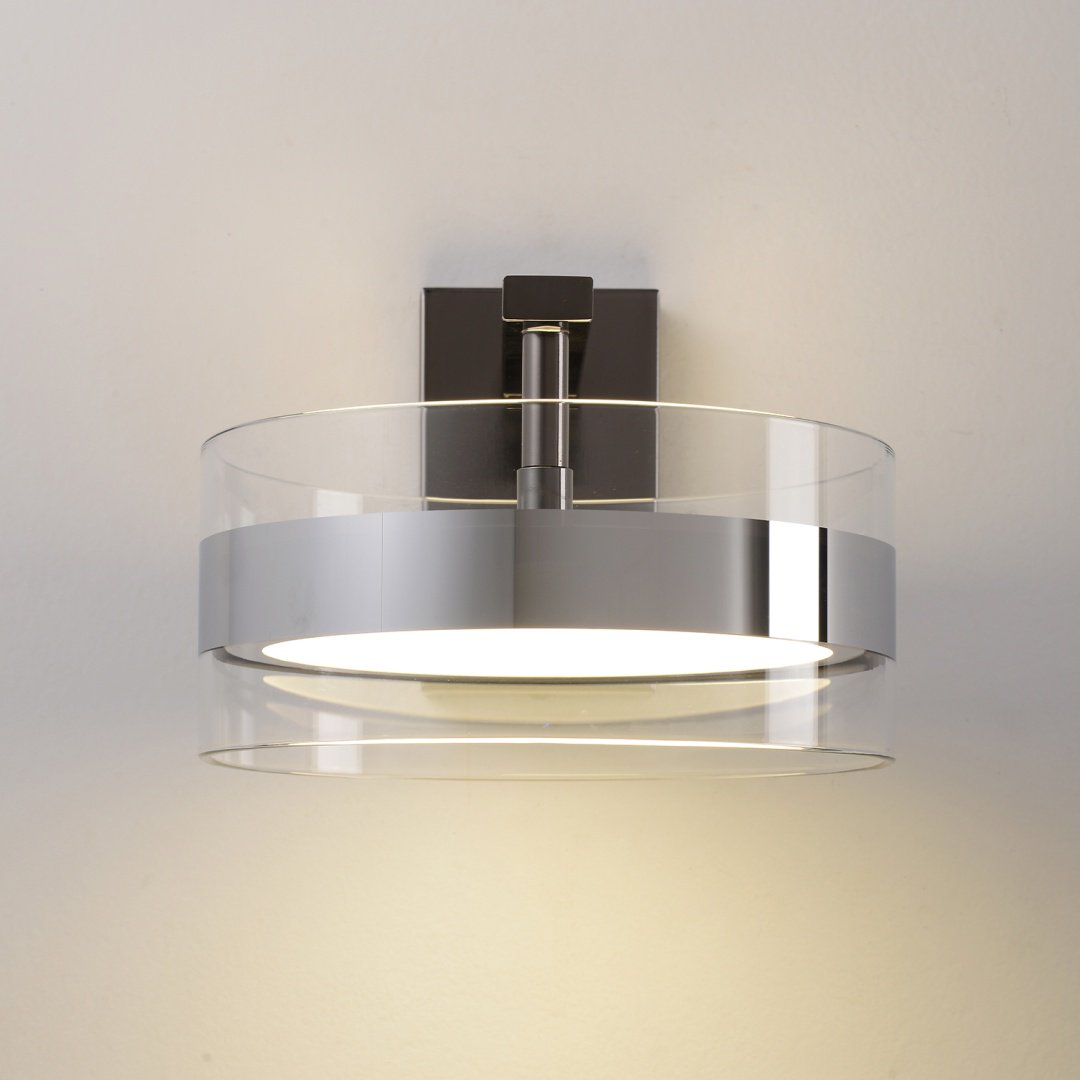 Бра настенный Crystal Lux LED, прозрачный купить,NaN