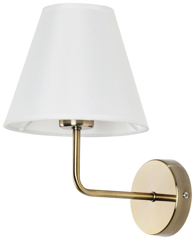 Бра настенный Arte Lamp E27, белый, бронза купить,NaN