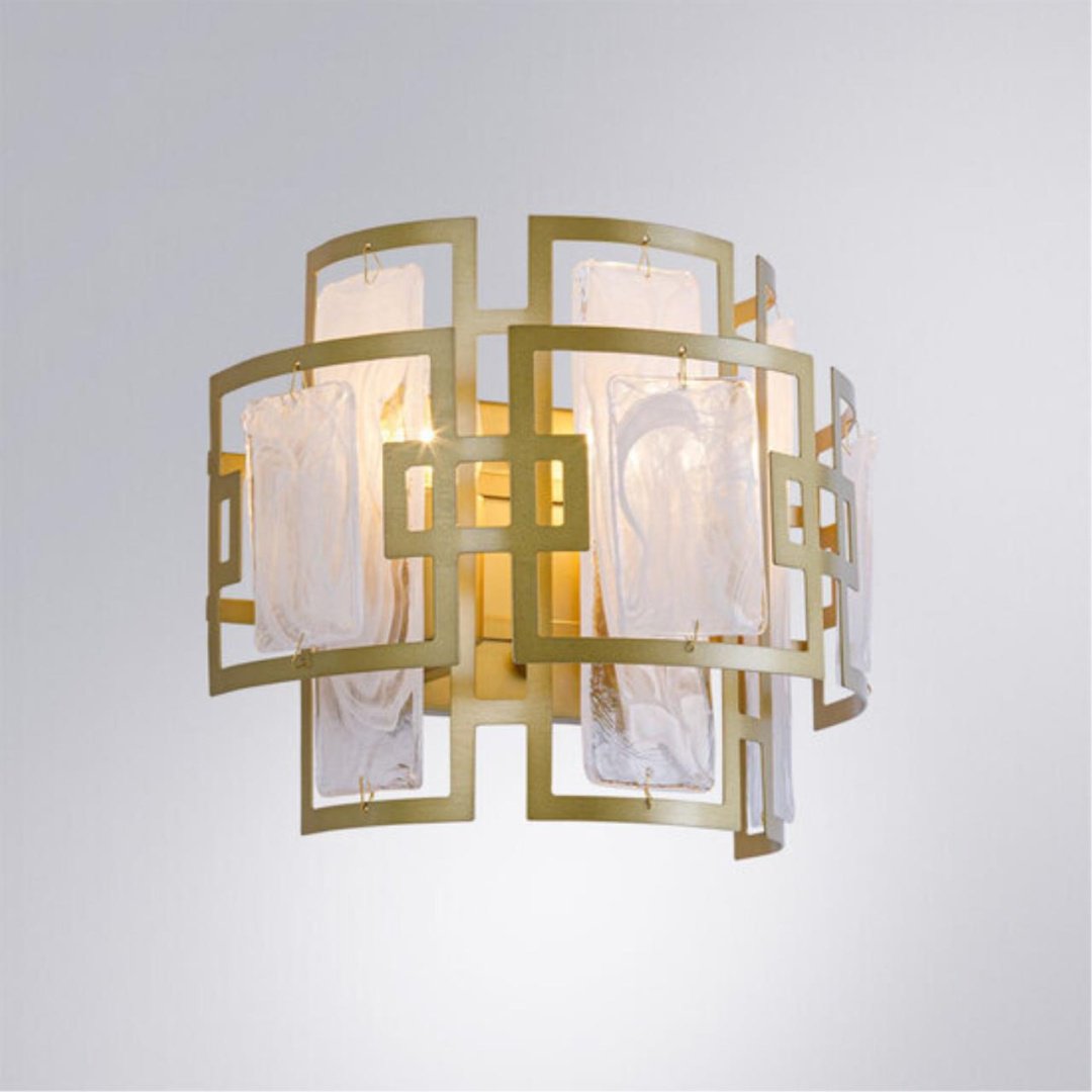 Бра настенный Arte Lamp E14, золотистый, белый купить,NaN