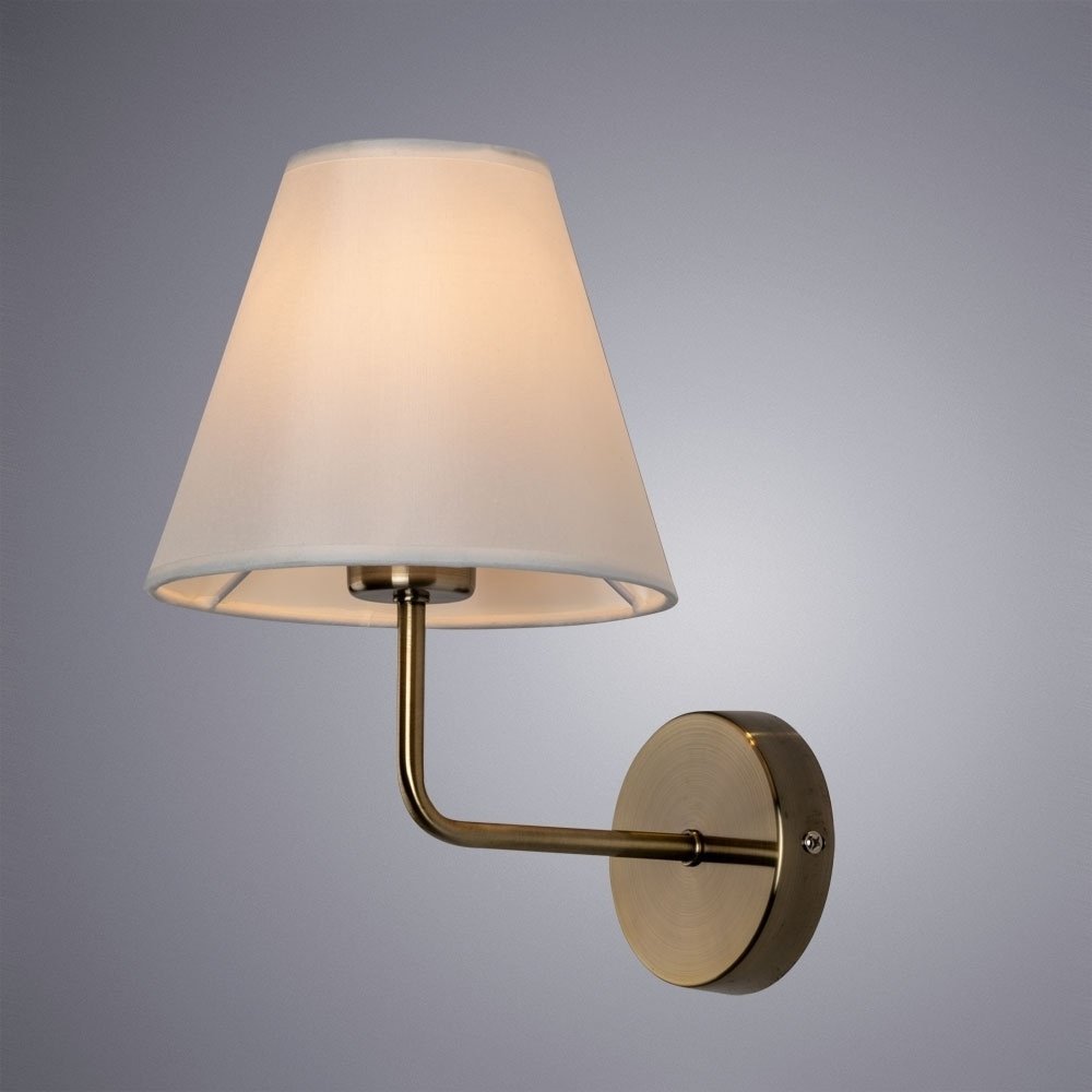 Бра настенный Arte Lamp E27, белый, бронза купить,NaN