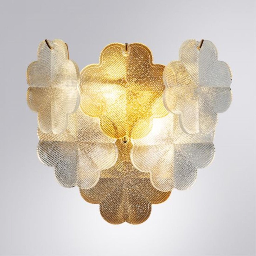 Бра настенный Arte Lamp Е14, золотистый, прозрачный купить,NaN