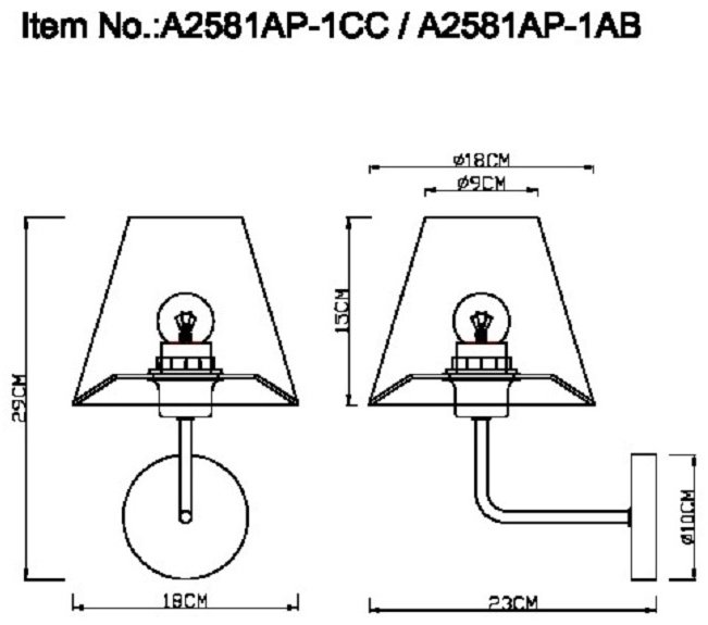 Бра настенный Arte Lamp E27, белый, бронза купить,NaN