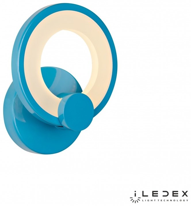 Бра настенный iLedex LED, синий купить,NaN