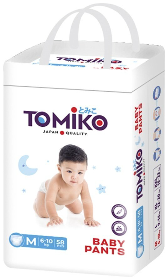 Подгузники-трусики Tomiko M, 58 шт купить,NaN