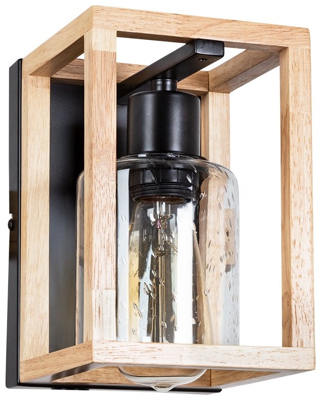 Светильник настенный Arte Lamp E27 60 Вт черный, прозрачный купить,NaN