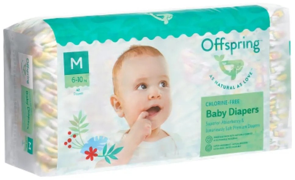 Подгузники Offspring M, 42 шт купить,0