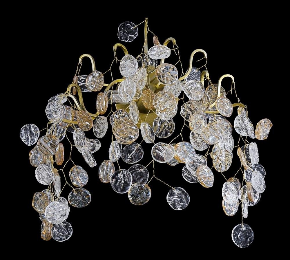Бра настенный Crystal Lux G9, золотистый, прозрачный купить,NaN