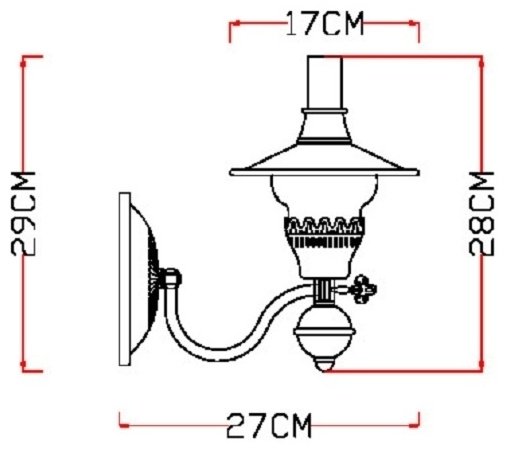 Бра настенный Arte Lamp Е14, бронза, прозрачный купить,NaN