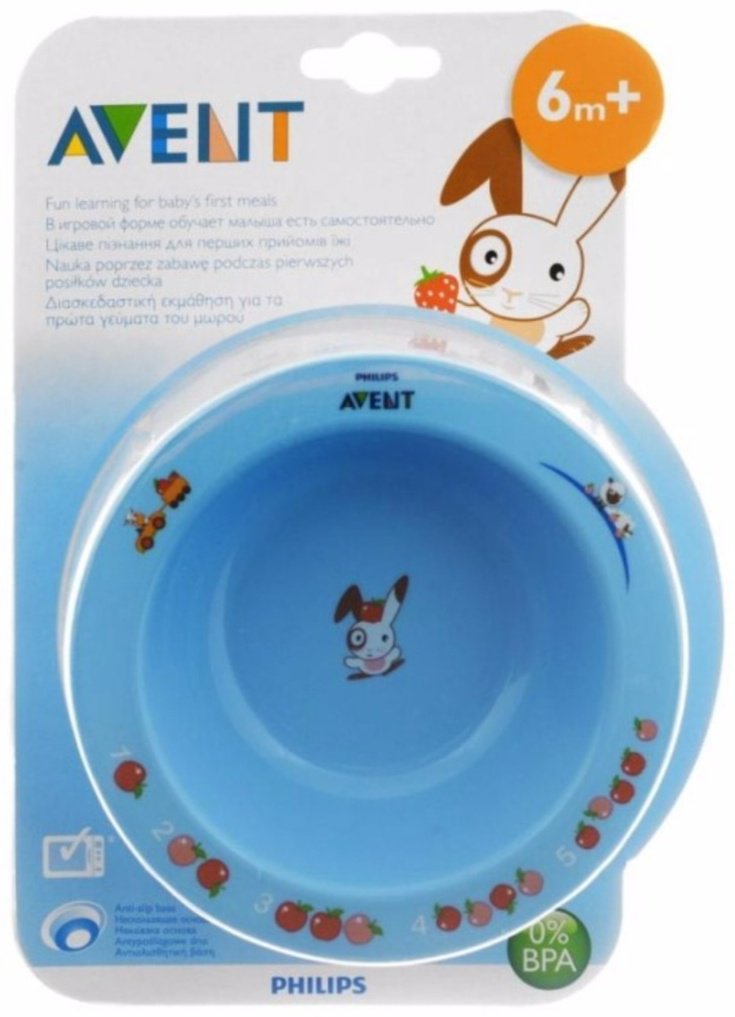 Тарелка Philips Avent SCF706/01 , пластик/силикон, голубой - ForteMarket Тарелка Philips Avent SCF706/01 , пластик/силикон, голубой купить,0