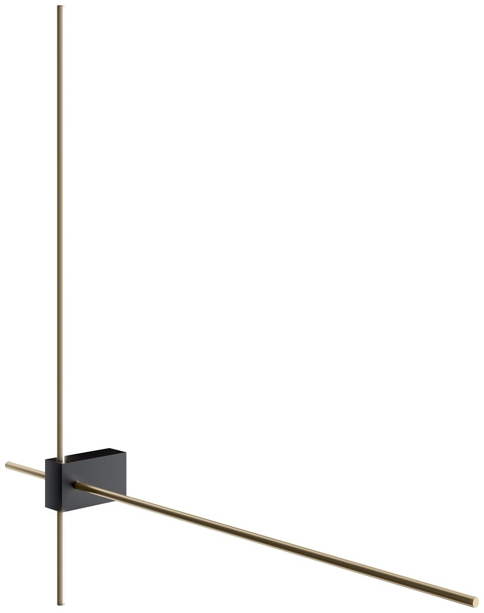 Бра настенный Technical LED, черный, золотистый купить,NaN