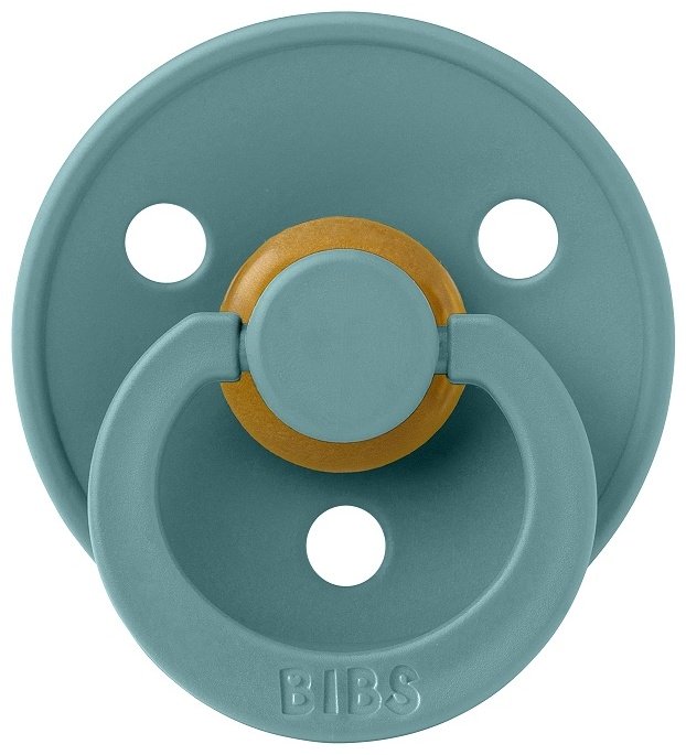 Пустышка BIBS Colour Latex Island Sea 0&#43;, 1 шт, бирюзовый