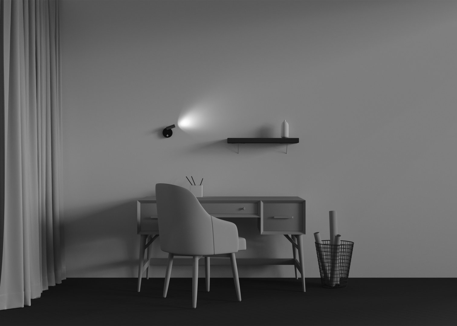 Бра настенный SVET KZ LED, черный купить,NaN